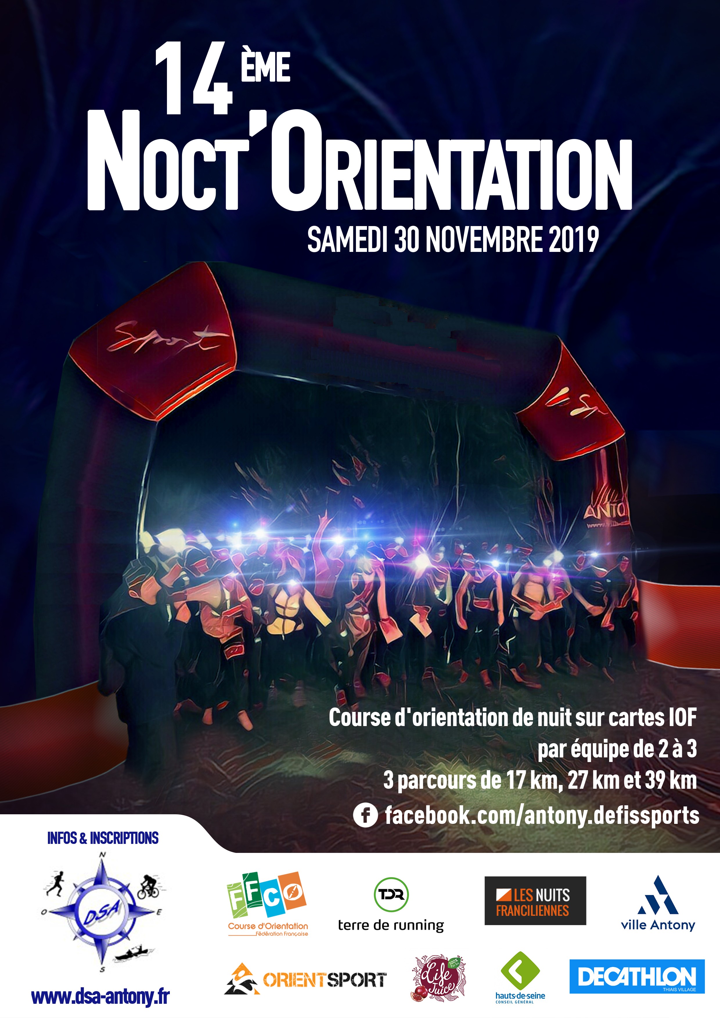 Affiche de la Noct'Orientation 2018
